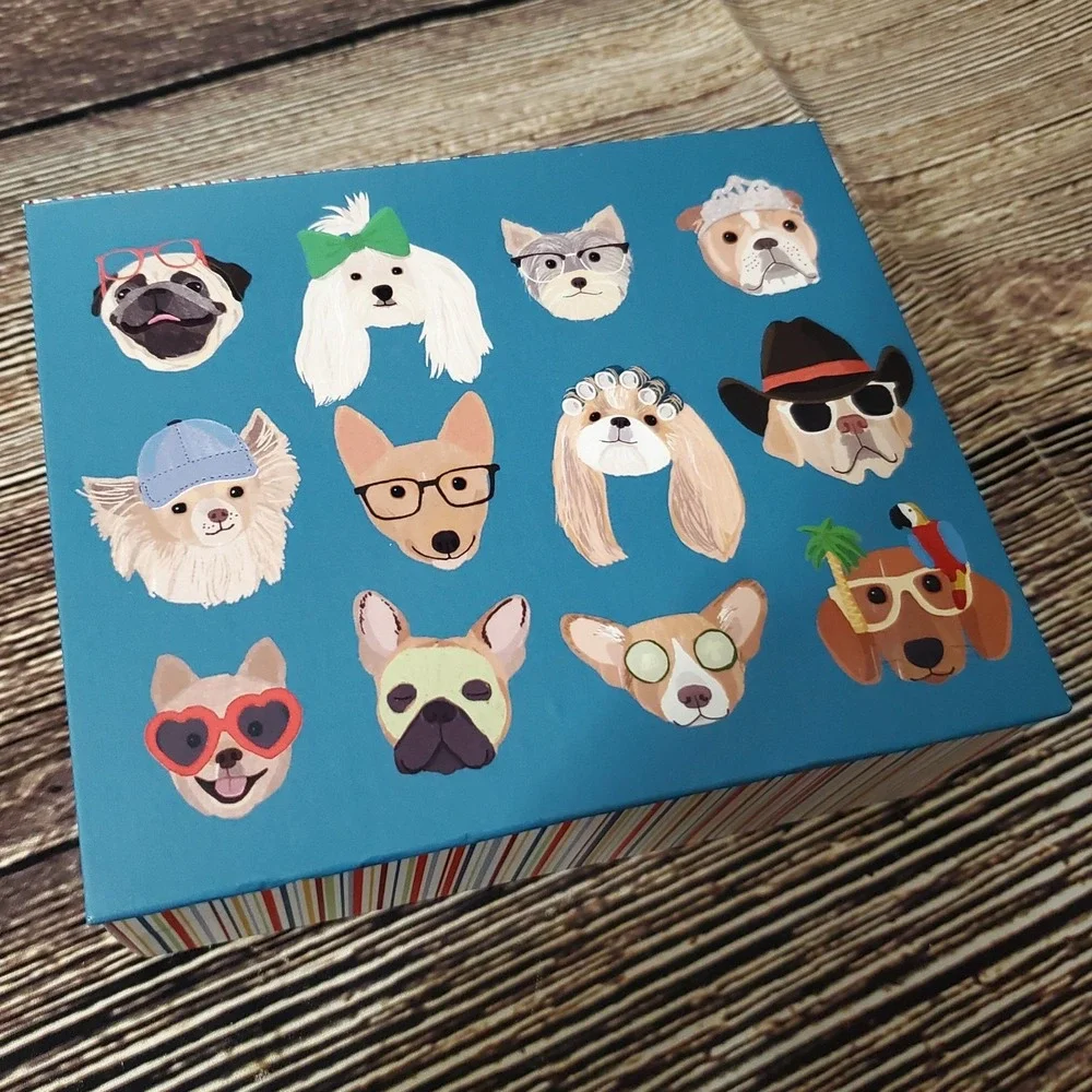 Papyrus Pop Art Dog And Cat Cards Envelopes New Boxed Set Of 20